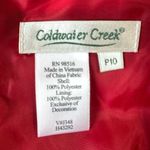Coldwater Creek  Red Embroidered Jacket Knee Length Sheath Dress 2 Piece Size 10P Photo 13