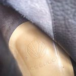 Coclico • suede ankle boots grey leather harness strap stacked high heel bootie Size 7.5 Photo 4