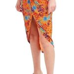 BCBGMAXAZRIA  Midi Skirt with High-Low Hem - Size XS Photo 1