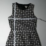 J.Crew  Women Dress Size 2 Jacquard Black & White Photo 7