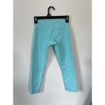 Lululemon  Women’s Teal Mid Rise Leggings Cropped 21” Size‎ 2 Stretch Yoga Run Photo 6