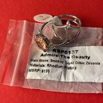 Bomb Party RBP6137 “Admire The Beauty” Topaz CZ on Rhodium Size 6 HALO Ring NWT Photo 3