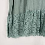 LOGO By Lori Goldstein LOGO Linens Lori Goldstein Sleeveless Aqua Teal Midi Dress Lace Hem Flowy 3X Photo 6