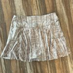 Free People FP Movement Pleats And Thank You Skirt Skort Size Large Beige White Tan Photo 3