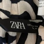 ZARA Black Ivory Zebra Print V Neck Sleeveless Camisole Crop Tank Top Size XS Photo 3