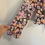 Free People  Maybel Floral Ruffle Crop Top Women's Size Small Feminine Romantic Photo 5