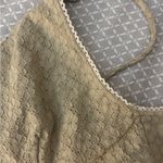 Elegant vintage lace Women's Top Green Size M Photo 2