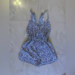 Maitai  short jumpsuit floral blue/white L lightweight Romper Photo 3