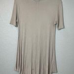See You Monday Taupe Waffle Knit Tunic Size L Photo 3