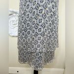 Lavender Brown NTM: , Black & Cream Print with Gold Threads Mini Dress Sz L Photo 15