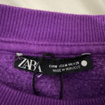 ZARA  Crewneck Purple Sweater Medium Photo 1