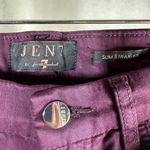 Jen7 Sateen Slim Straight 7 For All Mankind Stretch Pants Size 4 Purple Photo 7