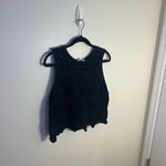ZARA Womens Black Crochet Sleeveless Top Summer Casual Size M Photo 2