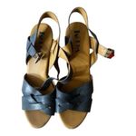 Korks Bagley Platform Cool Grey Leather Studded Chunky Heeled Strappy Sandals 8M Gray Size 8 Photo 8