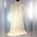 Suzanne Betro  L Short Sleeved Summer Button Down Maxi Shirt Dress Photo 1