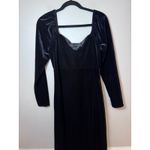 Boden Sweetheart Black Velvet Jersey Midi Dress Sz 8 NEW Photo 12