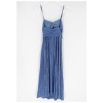 Song of Style Priscilla Pleated Midi Dress XS Lapis Blue Photo 3