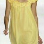 BCBGMAXAZRIA Runway yellow rosette woven dress Photo 2
