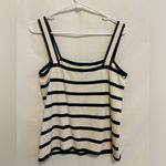 St. John  Striped‎ Square Neckline Tank Size Small Photo 3