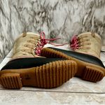 Esprit Espirit Women Sz 7 Pink Tan Belinda Muck Boots Farmcore Lace Up Tall Duck Shoes Photo 8