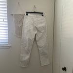 AGOLDE Riley Button Fly Raw Hem White Jeans Photo 3