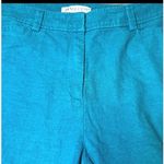Pendleton Linen Blend Wide Leg Pants Womens 10 Teal Blue Lightweight Boho Casual Photo 7