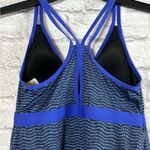 L. L. Bean Womens Blue Line Dot Tankini Top Racerback UPF 50 Size 10 Photo 4