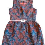 Anthropologie Tulle Structured Tapestry Scoop Neck Mini Dress Sz S Photo 8