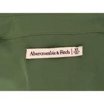 Abercrombie & Fitch  Green Long-sleeve Twist-front Shirt Dress Size XS Photo 5