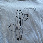 “Way to go” fox with coffee T shirt Size M Photo 1