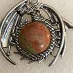 Unakite Dragon Charm Necklace. NWOTT Cord is 17 1/2” Long with … Photo 2