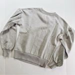 Kate Spade NEW Floral Embroidered Sweatshirt Grey Melange Photo 6