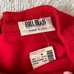 Bill Blass Vintage  Bright Red Long Sleeve Dress Sz 10 Photo 4