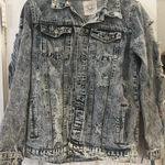 Fantastic Fawn Fantasic Fawn Distressed Acid Wash Jean Jacket Women S Thrashed Fringe Trucker Photo 0