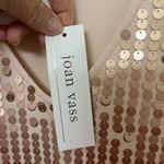 Joan Vass  Rose Gold Pink Sequin Sleeveless Tank Size 2 Large Photo 6