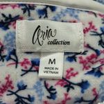 Aria  Nightgown Floral Blue Pink Fleece Modest Cozy Womens Medium Photo 1