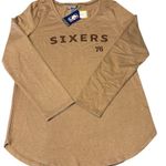 Nba  Apparel Philadelphia 76ers Women’s Long Sleeve Sand Color Shirt - Large Photo 0
