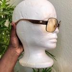 Coach Signature Monogram Sunglasses Morgan S573 Brown Tint Round Oversize Chic Classic Retro Designers Luxe Luxury Photo 1