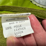 Diesel Vintage Y2K  Leather Green Chartreuse Vest Style Top Photo 10