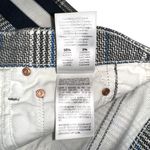 MOTHER The Inside Ankle Blue Gray Plaid Cropped Side Striped Pants 28 Photo 5