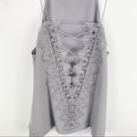 Cami NYC NWT  The Charlie Silk Lace Top Grey XS Photo 4