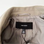 VERO MODA NWT  Women’s Fortune Long Trench Coat Laurel Oak Size Medium Photo 3