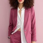 J.Crew Alfie Blazer Mauve Pink in Gramercy Twill Stain Top Coat Photo 1