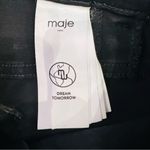 Maje  Flare High Rise Jeans Front Patch Pocket Jeans Black Photo 8