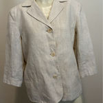 Talbots #23 Women's Flax Irish Linen Blazer by , Sz: 10 Petite Photo 0