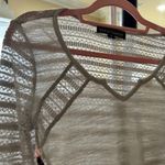 Almost Famous NEW  Womens Top Blouse Beige Long Sleeve Knit V‎ Neck Casual Photo 1