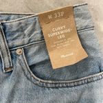 Madewell NWT Size 33P Curvy Super Wide Leg Cotton Denim High Waist Jeans Photo 13