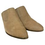 Frye Roxie Slip On Leather Block Heel Almond Toe Brown Mule Size 9.5 Photo 5