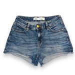 Levi's Signature  Womens Denim Blue Jean Shorts High Rise Stretch Cutoff Size 2 26 Photo 0