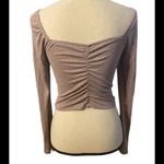 Kirious B75 Womens Kurious Los Angeles Dusty Pink Sweetheart Ruched Crop Top Size Medium Photo 1